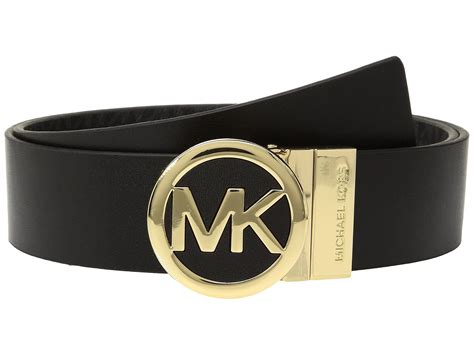 black michael kors belt with 2 straps|michael kors reversible leather belt.